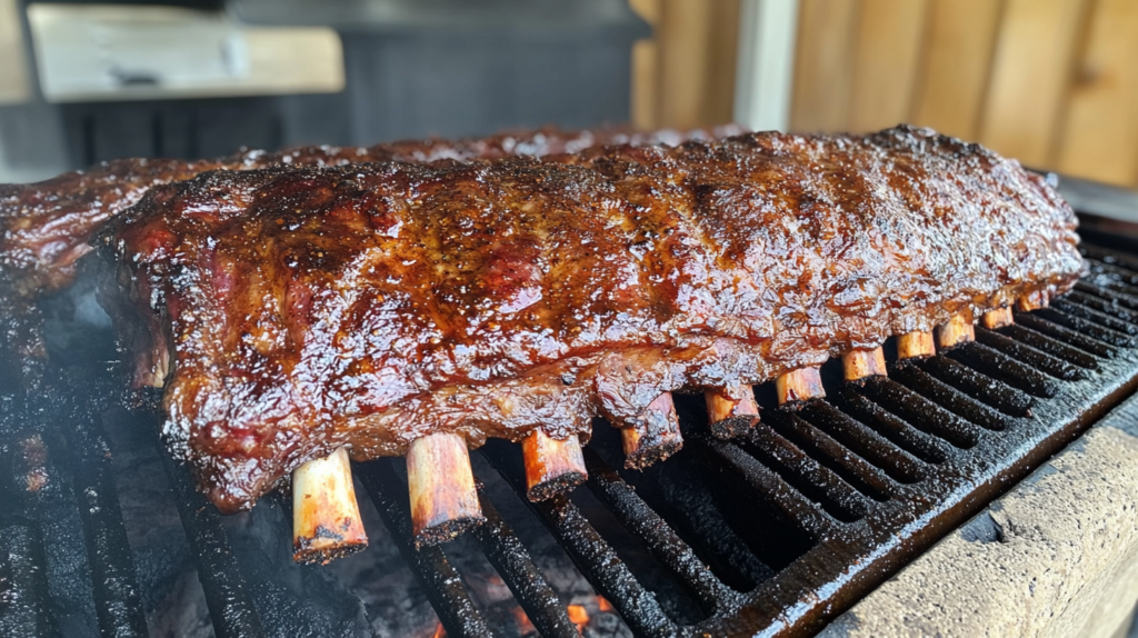 A beautifully plated dish of boiled beef ribs, finished with a quick grill sear for caramelization. Boiling Beef Ribs Tender: