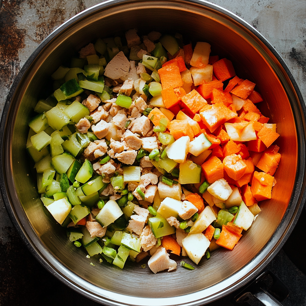 preparation of the stuffing the night before