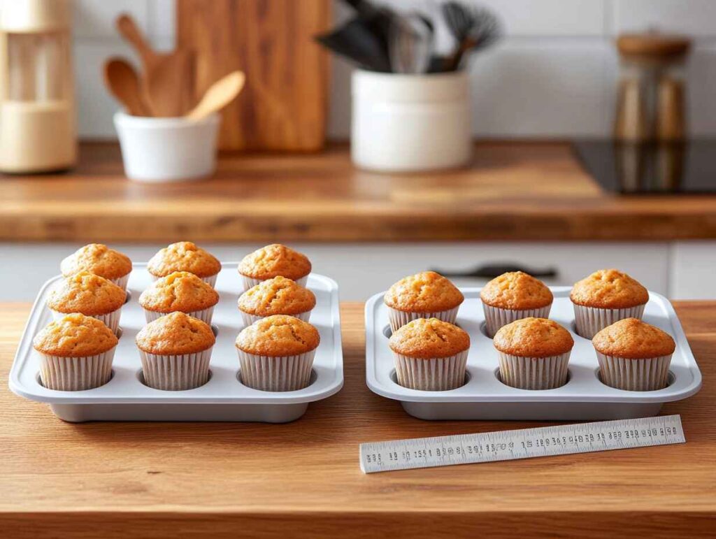 Size Difference Between Regular Muffins And Mini Muffins.